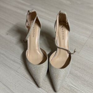 Pazzion Women's Sparkling Heels - Beige